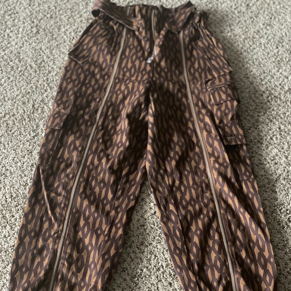 Brown Addidas Ivy park monogram pants